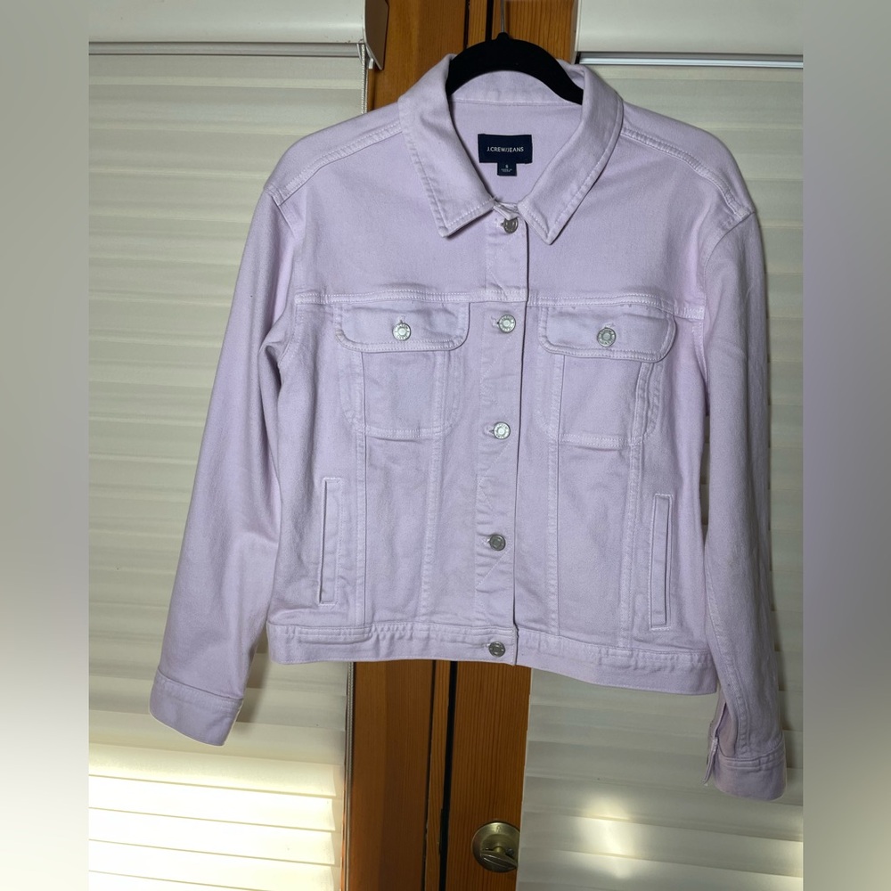 Lavender jean jacket 99% cotton